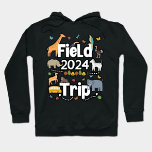 Field Trips 2024 Safari Zoo Kindergarten Teacher School Kids Hoodie